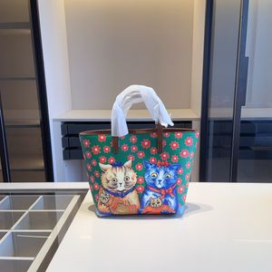 Luxury Designer Handbag Cat Series Mini Shopping Bag Fashion Women's Handbag Colorful Drawing Letter Shoulder Bag Classic Large Capacity Highs Quality