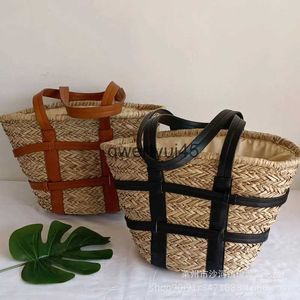 Totes New Fasion Borsa a tracolla da donna Boemian Summer Beac Paglia con coulisse Borsa a tracolla di grande capacità Designer femminile e borsa Sopper H24218