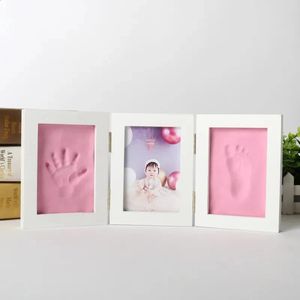 Born Baby Отпечатки рук и ног Po Frame с глиняным набором Сувениры для мальчиков и девочек Игрушки Подарки Продукты Домашний декор 240125
