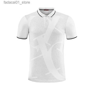 Polos masculinos CHCH Verão Mens Polo 2023 Negócios Casual Luxo Algodão Cor Sólida Alta Qualidade Desgaste Manga Curta Marca T-shirts Masculino Q240218