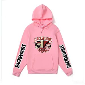 Backwoods Hoodie Designer Top Quality Pink Polo Hoodie Men's Sweatshirts Chaopai Chunqiu Printed Mens Sportswear Fashion Hoodie