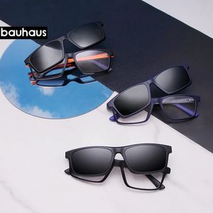 RS005 2 In 1 Custom Men Women Polarized Optical Magnetic Sunglasses Clip Magnet on Sun Glasses 240131