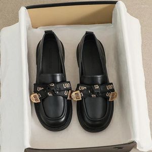 Scarpe eleganti 2024 Ragazza Lolita JK Uniforme Donna Décolleté Carino Mary Jane Tacco basso 3 cm Arco Mocassini casual Pu Slip in pelle su Mocassini piatti