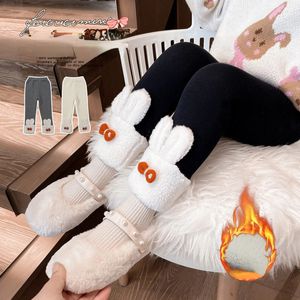 Бархатные леггинсы для девочек осенью и зимой, детские утепленные брюки, теплые детские брюки 240131
