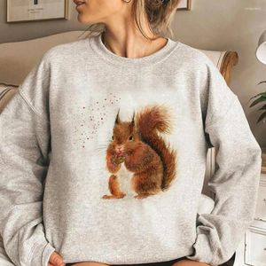 Women's Hoodies Squirrel Women Anime Harajuku Y2k Aesthetic Clothes Pulls