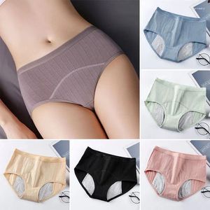 Women's Panties High Waist Menstrual Period Women Cotton Leakproof Underpants Breathable Female Menstruation Plus Size