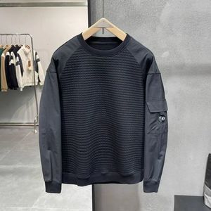 Herrkläder Pullover Hoodieless Top Sweatshirts For Man Loose Black Novelty and Designer Luxury Harajuku Fashion 240119