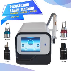 NY PICO PICOSECOND Q-switched laser skönhetsartiklar 532/755/1064/1320nm nd yag laser tatuering avlägsnande ögonbryn tvätt hudföryngring maskin