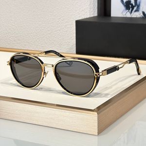 Óculos de sol da moda para homens e mulheres verão THE ABNER Popular Outdoor Beach Drive Estilo Anti-Ultravioleta UV400 Oval Clássico Acetato + Metal Óculos de Armação Completa Caixa Aleatória