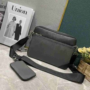 Z torebkami z pudełka Crossbody Bagss Trio Duo Projektant Mężczyzn Mężczyzn skórzane torby modowe Messenger moda torba na ramię kobiety