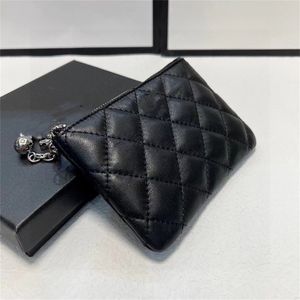 coin Purse designer Wallet Female Fashion Caviar leather Lady Clutch Wallets Snap Interior Zipper Pocket Women Luxurys Purses