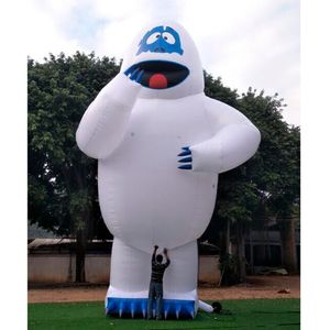 12mH (40ft) with blower wholesale Christmas Decoration Lighted Bumble The Abominable Inflatable Snowman Monster Giant Snow monster For outdoor events