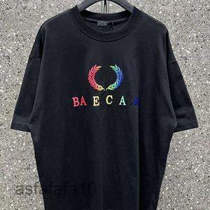 Maglietta Paris Balanciagas Fashion Brand Designer T-shirt da uomo T-shirt famose Cotone minuscolo 2b Stampa Lettera Timbro Sport Hip-hop 8223 8GKL