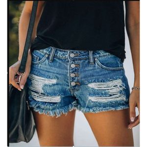 YI3055 # European and American Foreign Trade Fashion Trend Summer New Breakthrough Tassel Denim Shorts Women's Hot Pants