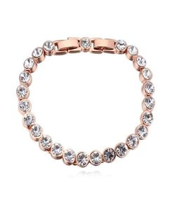 High Quality Fashion Bracelet Rhodium Plated Crystal From Austrian Bracelets Bangles For Women Wedding Party Bijoux Christm4172054