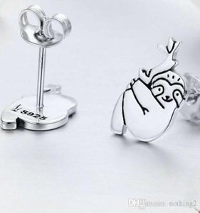 Fashionjewelry S925 Sterling Silber Ohrstecker Faultier Tiere Ohrstecker für Damen Mode von 8286880