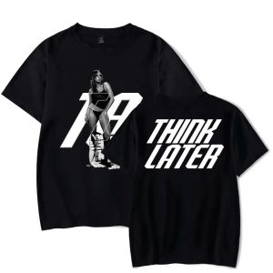 Tate McRae Think Later Álbum Tour Merch Camiseta de manga curta Mulheres Homens Camiseta gráfica estética Camiseta de algodão Roupas de rua