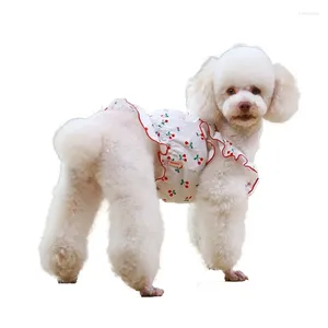 Dog Apparel Sweet T-shirt For Clothes South Korea Puppy Summer Small Dogs Ropa Perro Chaleco Yorkshire Maltese Cat Skirt