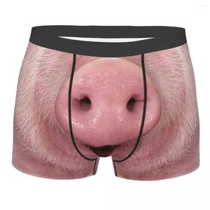 Underbyxor anpassade humor gris näsboxare shorts män piggy trosor underkläder roligt