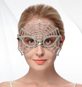 Alto lusso Principessa di Halloween Maschere di diamanti Dance Party Misteriose Maschere retrò Maschere Cosplay per ragazze Testa Maschera sexy Carnevale JC2458058