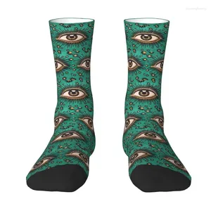 Calzini da uomo All Seeing Eye Art Crew Novità unisex Stampa 3D Abito Evil Mystic Eyes