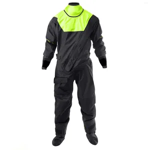 Women's Swimwear Men's Waterproof Dry Suit 3 Layers Fabric Latex Neck Sleeves And Cuffs Kayaking Diving Rafting