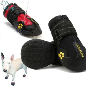 Botas para cães à prova d'água, sapatos com sola antiderrapante reflexiva e antiderrapante, grande, 4 unidades, y240119