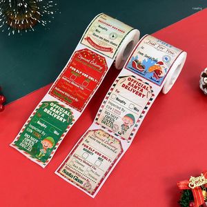 Envoltório de presente 200 pcs Feliz Natal Adesivos Tema Selo Etiquetas para DIY Pacote de Cozimento Envelope Decoração de Papelaria