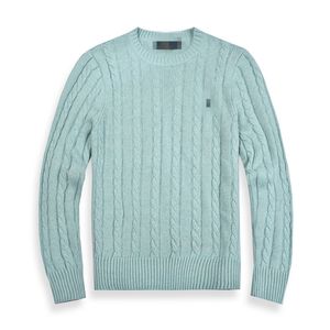 Роскошный мужской дизайнерский свитер бренд пони поло 11 цвет мужской и женский вязаный ретро -свитер с круглой шеей для тепла и комфорта