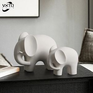 Nordisk stil elefant harts staty ornament hem dekor hantverk kontor skrivbord figurer dekoration bokhylla skulptur gåva 240123