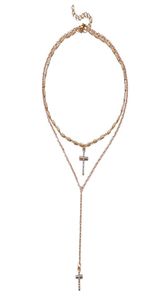 Crystal Necklaces Pendants Boho Double Layered Necklace Catholic Religious Statement Jewelry209B1594417