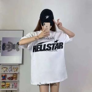 Hellstar Rapper Grey Heavy Craft Unisex Short Sleeve Top High Street Fashion Retro Designers Tees Size Hellstar Shirt 212