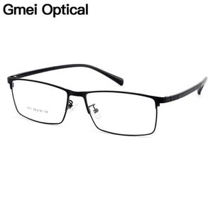 Gmei Optical Men Lega Montature per occhiali per occhiali Aste flessibili Gambe IP Galvanotecnica Occhiali Y7011 240118