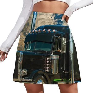 Saias Preto Peterbilt Mini Saia Kawaii Roupas Femininas de Luxo para Mulheres 2024