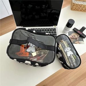 Cosmetic Bags Cute Dog Makeup Bag With Large Capacity For Portable Storage Travel Organizer Skin Care Product