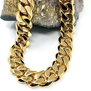 Duyizhao 14 mm klobige kubanische Gliederkette für Männer und Frauen, Hip Hop, Miami, kubanische Glieder, Modeschmuck