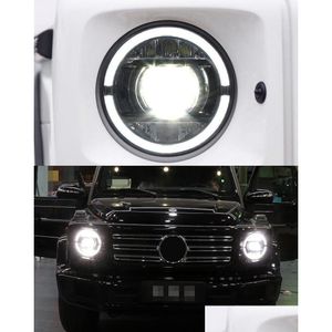 Outros acessórios interiores LED Daytime Running Head Light para Benz W463 Farol 2007-2021 Turn Signal Dual Beam Lamp Lens Drop Deliv Dhf6P