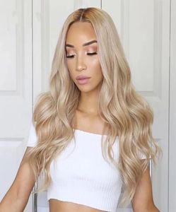 613 Blonde Body Wave Full Lace Wigs Human Hair Medium Size Cap Swiss Lace Malaysian 134Lace Front Remy Hair Wigs For Black Women1004902