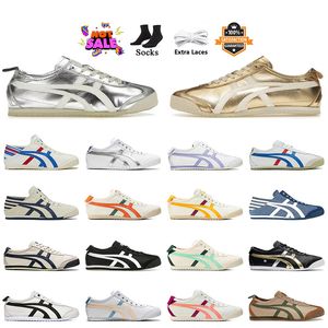 Donna Uomo Onitsukases Designer Tiger Mexico 66 Scarpe casual Tigers Slip-On Argento Betulla Verde Bianco Nero Oro Scarpe da ginnastica Jogging Corridori atletici Scarpe da ginnastica sportive