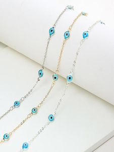 Chokers Lucky Eye Turkish Necklace Gold Color Copper Chain 2022 Fashion Jewelry Gifts For Women Personality Female Necklace14571036