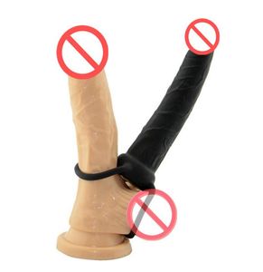 Fantasy 55039039 Penis Strapon Dildo Black Silicone Strap On Double Penetration Anal Dildo Sex Products Adult Sex Toys9934331