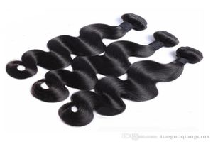 100 capelli remy indiani malesi onda del corpo a buon mercato 7A trama di tessuto di capelli vergini brasiliani colore naturale 830quot cinese peruviano 79159006130715