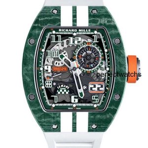 Relógio de pulso RM Orologio Uomo Richardmile Relógio de pulso RM029 Série masculina RM029 Relógio mecânico automático de material de fibra de carbono Conjunto de relógio usado