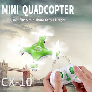 CX10 Mini RC Drone Helicopter Radio Aircraft Headles Mode Quadcopter för 6 Axis Remote Control Toy Kid 240118