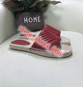 Design Espadrilles Women Summer Spring Platform z blokami sprzętowymi oryginalne skórzane chore kapcie 3540 z Box2229469