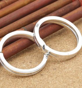 925 Sterling Silver Round Keyring Key Ring Keychain Accessory DIY A28626211862