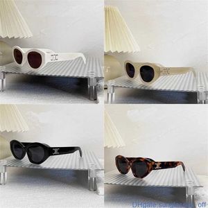 Moda designer óculos de sol cel 40248 marca masculino e feminino pequeno quadro espremido oval óculos premium uv 400 polarizado wf9g