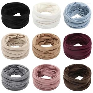 Lenços lenço de inverno para homens mulheres anel de cor sólida bandana pescoço mais quente casual colarinho ao ar livre manter quente