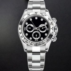 Diamond Mens Watch Designer يشاهد جودة عالية أوتوماتيكية ميكانيكية 904L من الفولاذ المقاوم للصدأ من الفولاذ المقاومة للتشابك ساعة معصم للرجال RELOJES مقاومة للماء مونتر 40 ملم