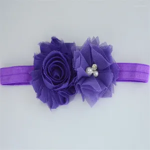 Hair Accessories Baby Girl Headband For Born Chiffon Flowers Band With Net Yarn Pear Lace Headwears Items Accesorios